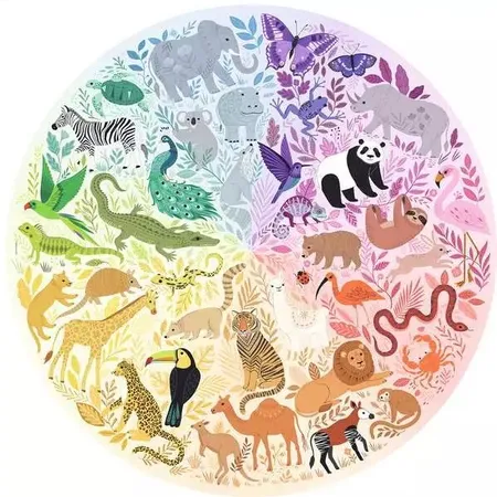 Ravensburger Puzzle - Circle of Colors - Animals, 500 Teile