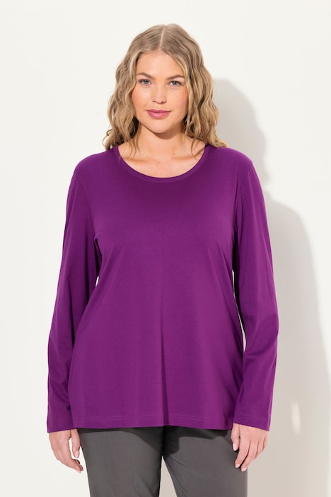 Shirt, Slim, Rundhalsausschnitt, Langarm
