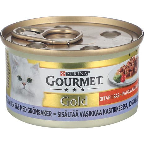 Vådfoder m. kalv og grøntsager