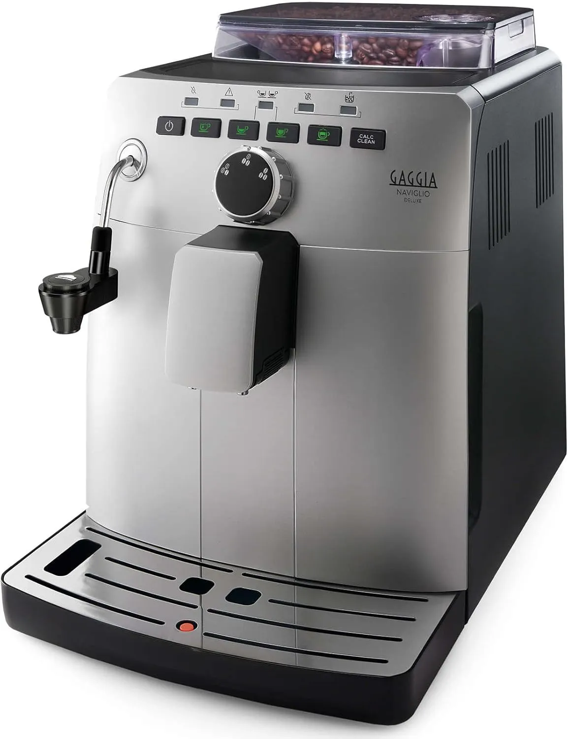Gaggia HD8749/11 Naviglio Deluxe – Kaffeevollautomat, Silber, 100 % hergestellt in Italien