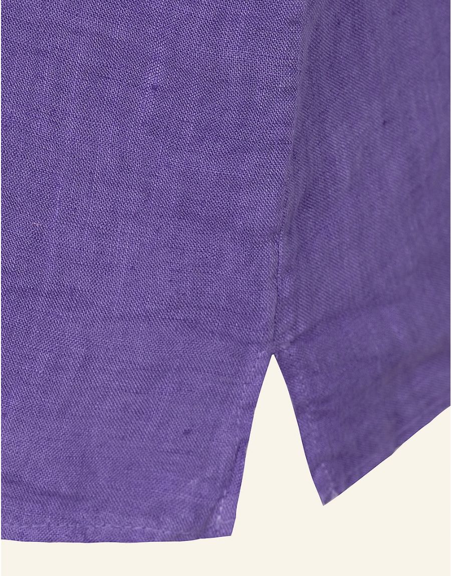 Chemisier violet 100% LIN