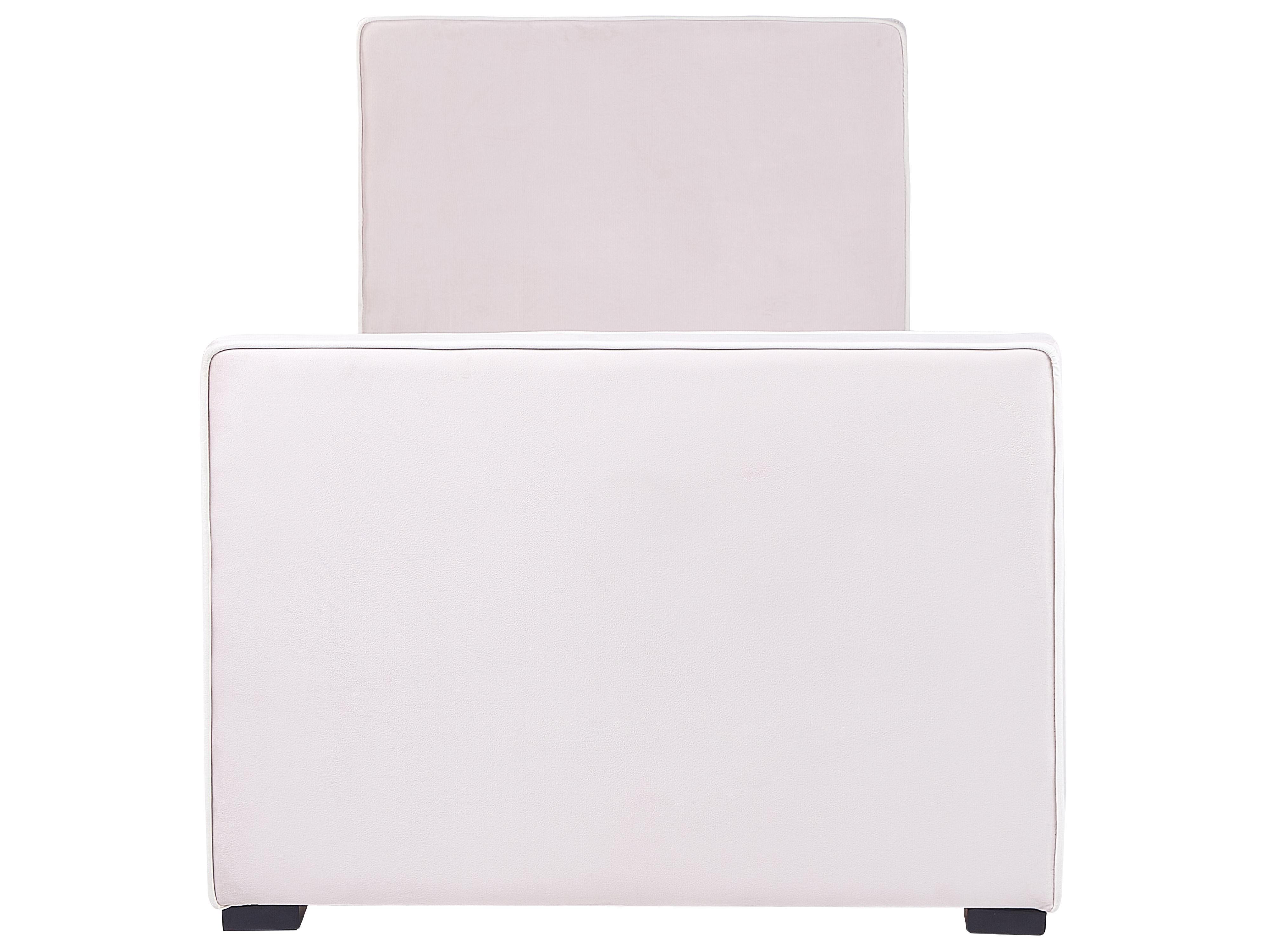 Kinderbed Fluweel TEENIE 90 x 200 cm Pastelroze