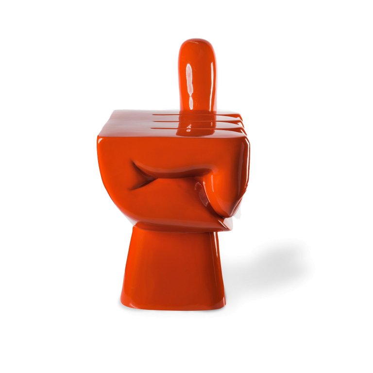POLSPOTTEN Chair Fist stoel wit