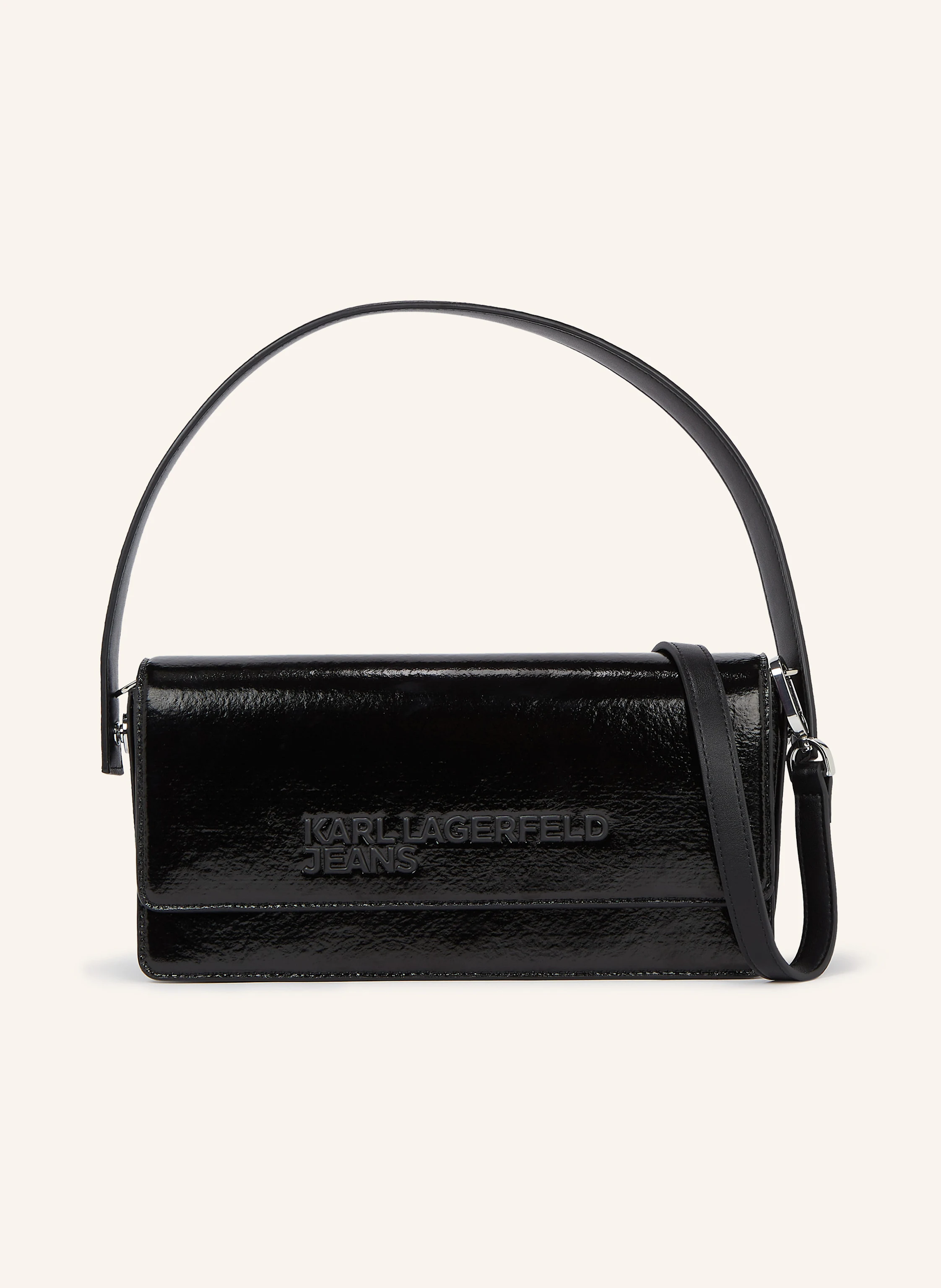 KARL LAGERFELD JEANS FAUX-LEATHER CROSSBODY BAG