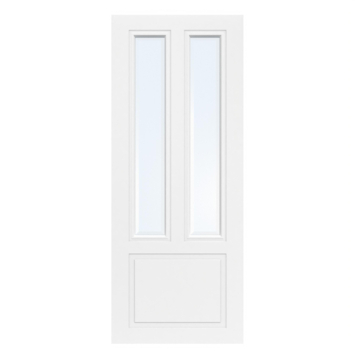 Arne & Bodil binnendeur ABT321 blank facetglas - wit afgelakt