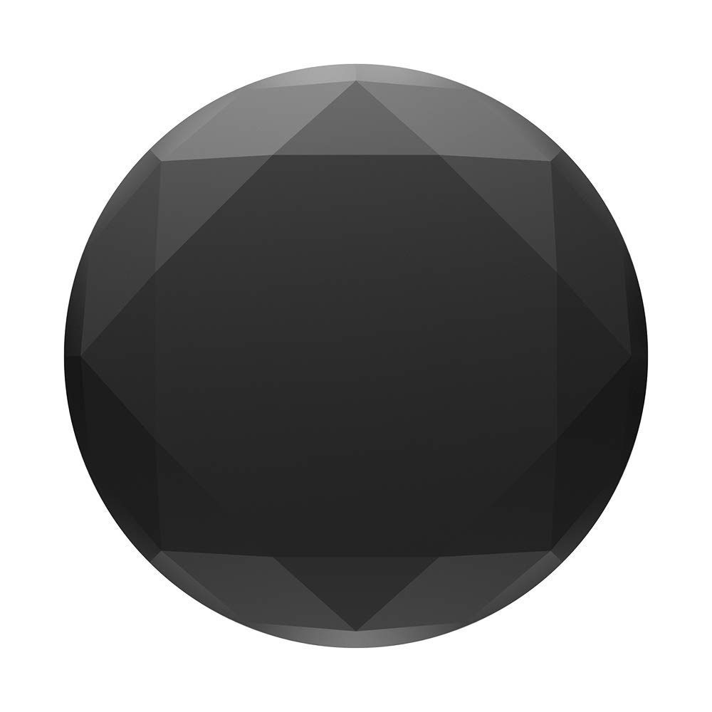 PopGrip Premium Finger Griff Halterung (Austauschbarer Top) für Smartphones / Tablets (800504) - Metallic Diamond Black