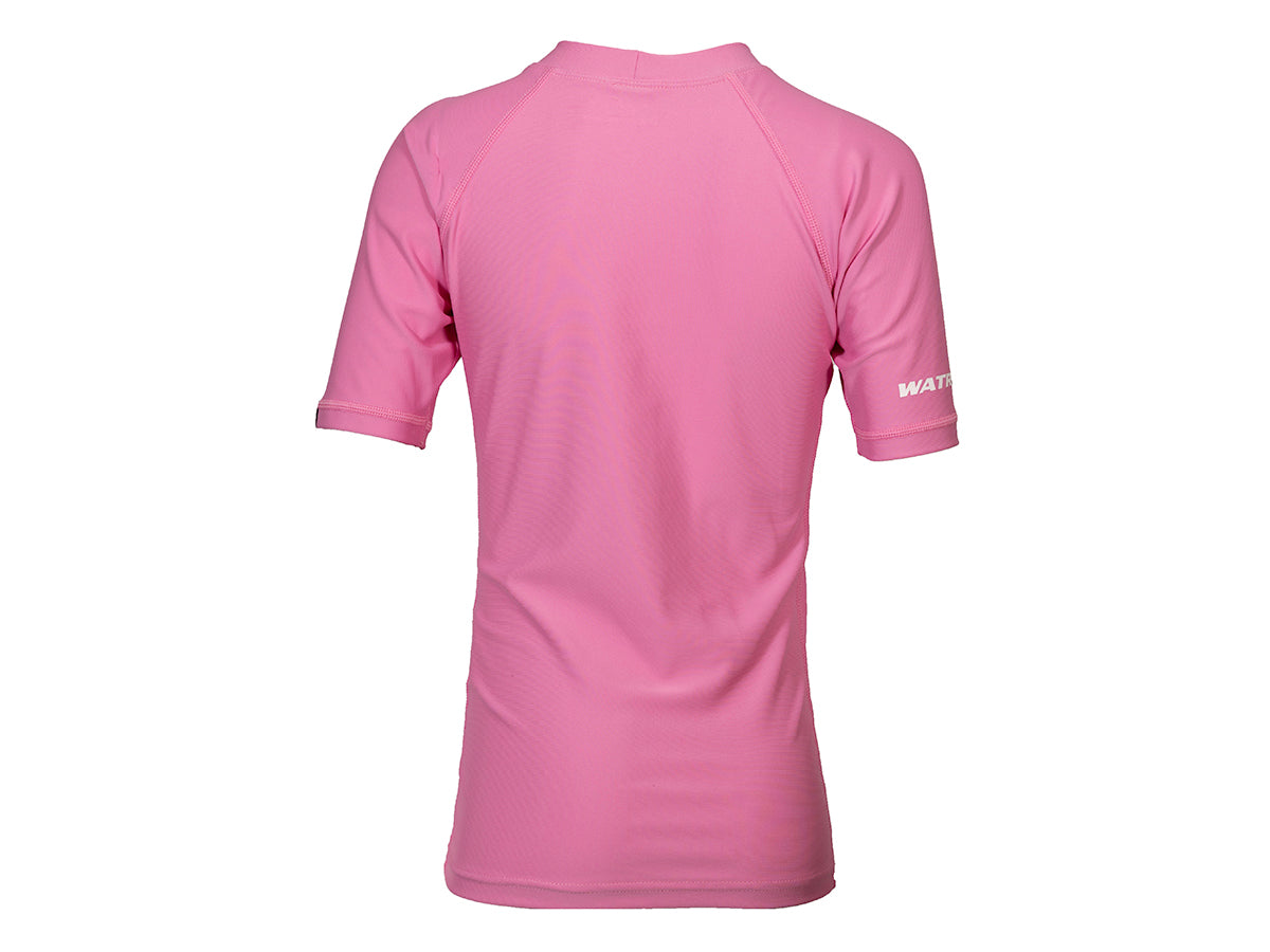 Watrflag Valencia korte mouw UPF 50+ Pink Kids Rashguard