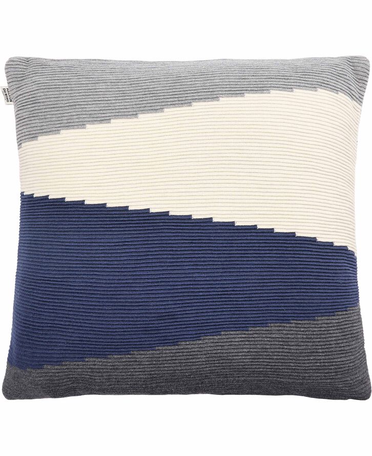 Magasin du Nord Collection GRAPHIC/GRÅ-NAVY, PYNTEPUDE 48x48 CM