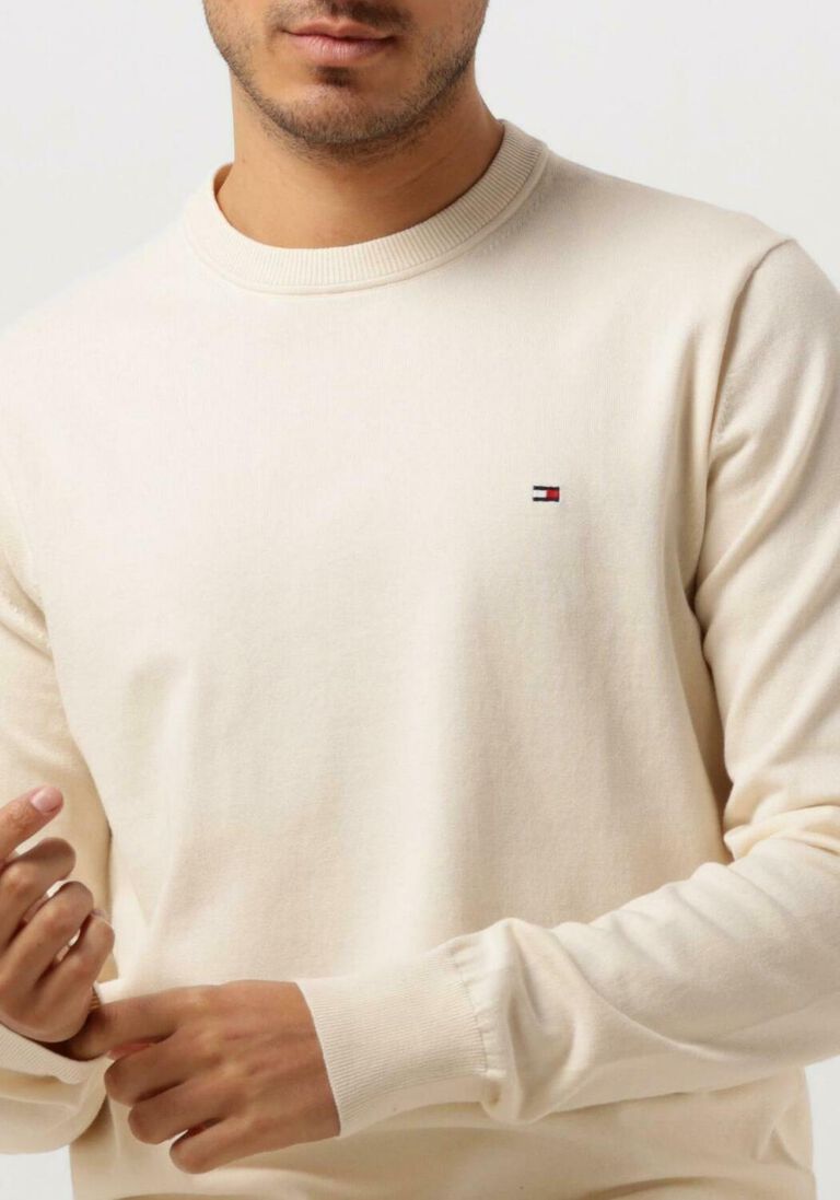 TOMMY HILFIGER gebroken wit tommy hilfiger trui 1985 crew neck sweater