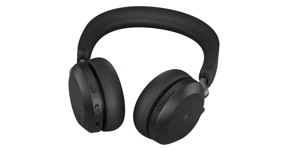 JabraEvolve2 75 on-ear headset  (Zwart, Link380c, Microsoft Teams)