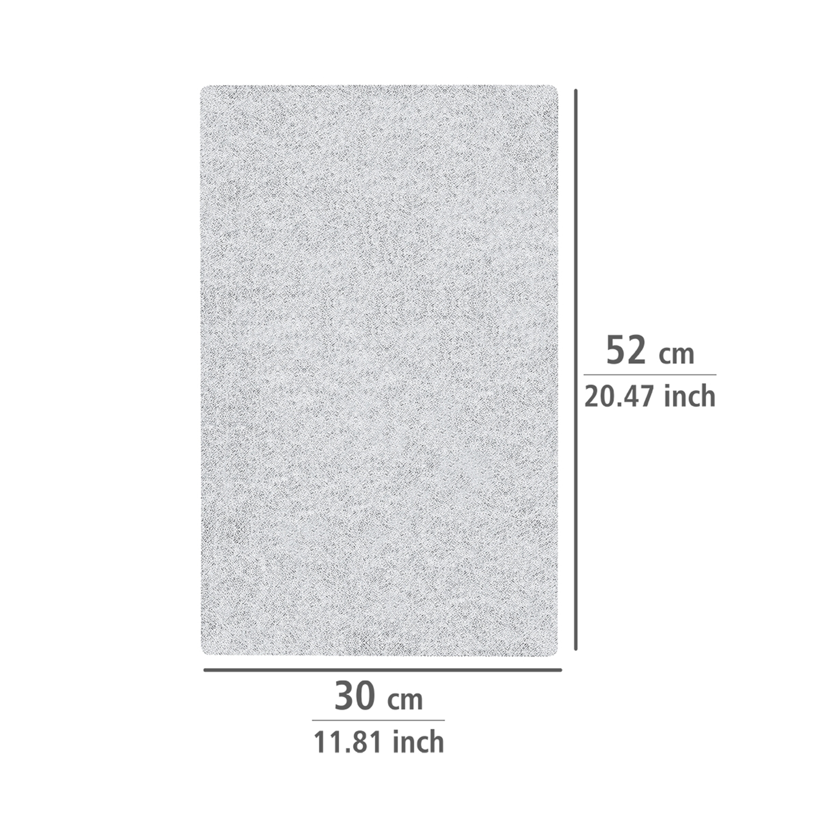 2er-Set Glasabdeckplatten - transparent - 30 cm