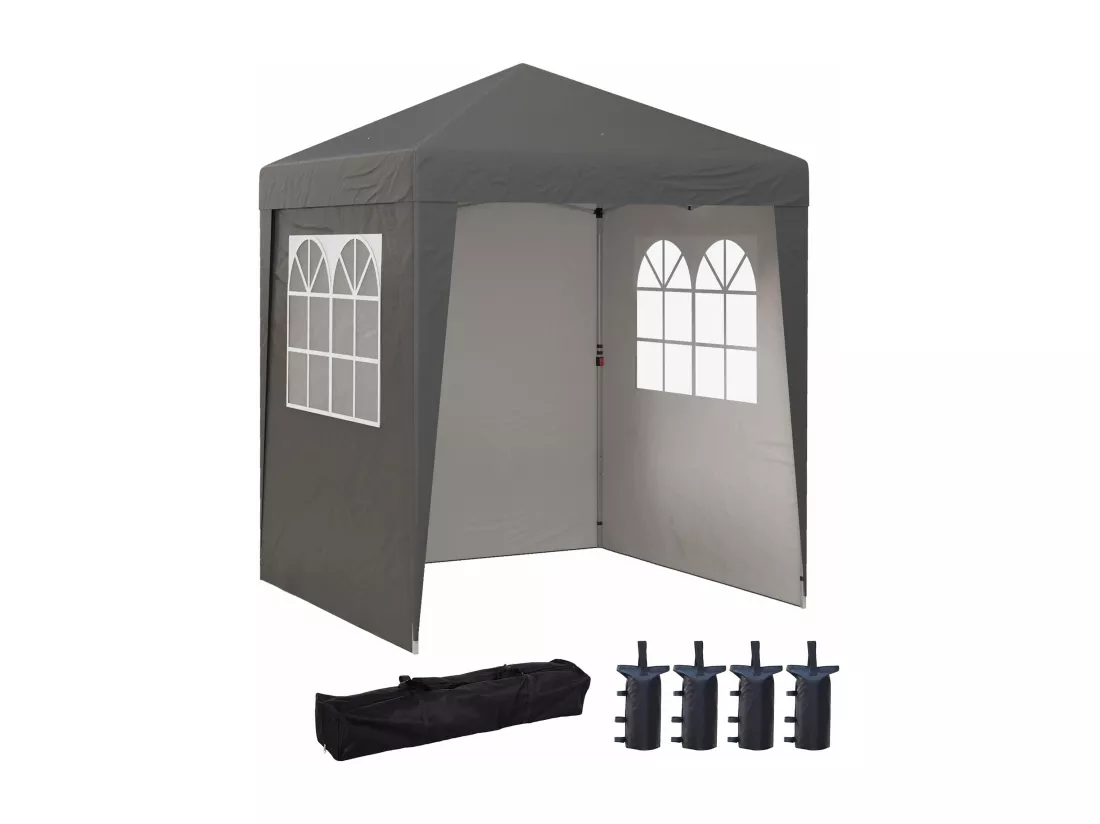 Tonnelle de jardin pliante pop-up réglable anti-UV 30+ 4 sacs lestage sac de transport