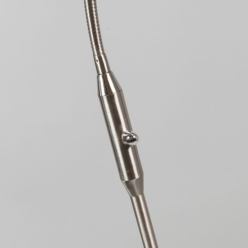 Moderne vloerlamp staal incl. LED - Eva