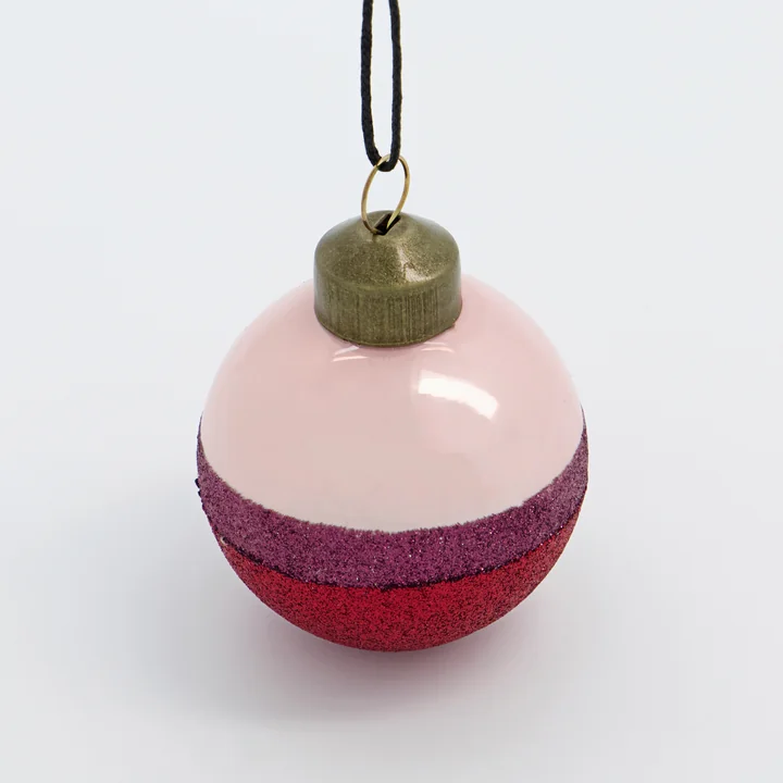 House Doctor - Stripe Christbaumkugel, Ø 8 cm, grün