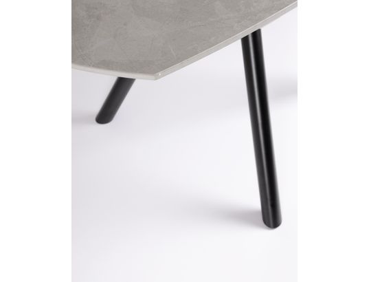 CONCEPT1 - Table Rauni gris 87/135 x 135 x h77 cm