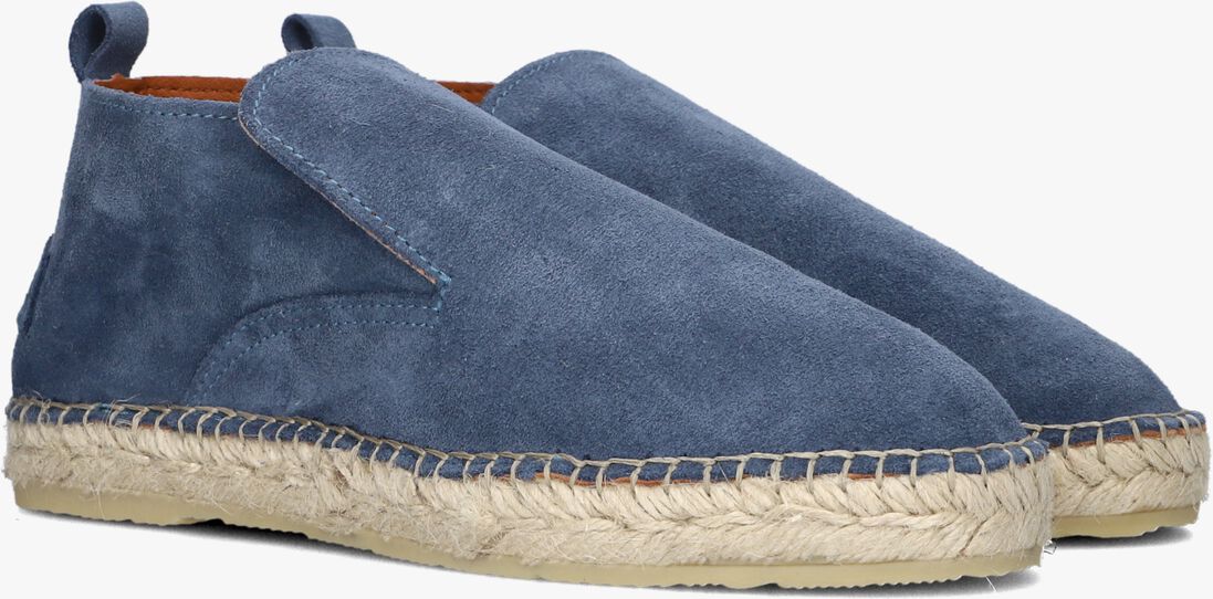 SHABBIES blauwe shabbies loafers elche  lofa suede