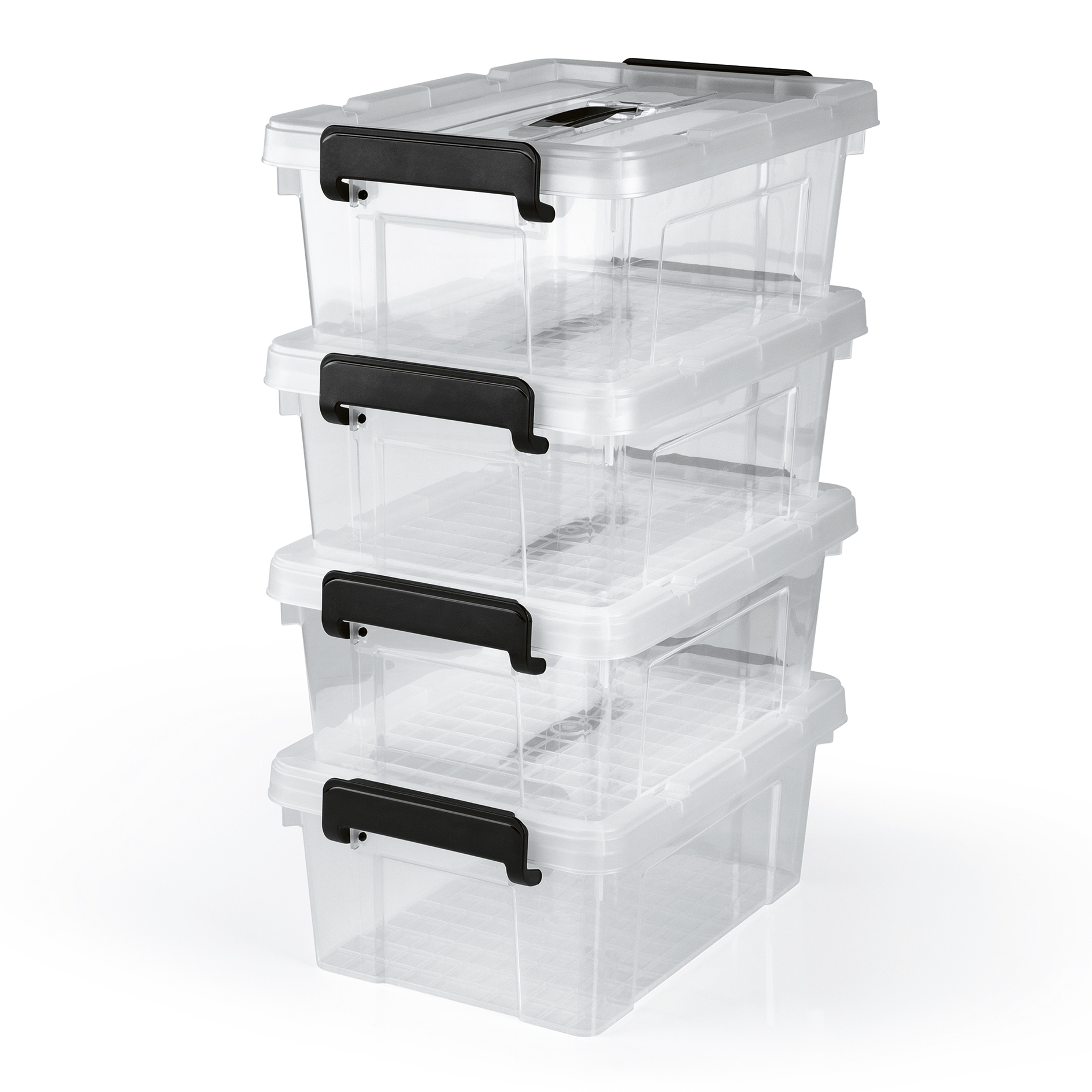 EASYMAXX Aufbewahrungsbox - transparent - stapelbar