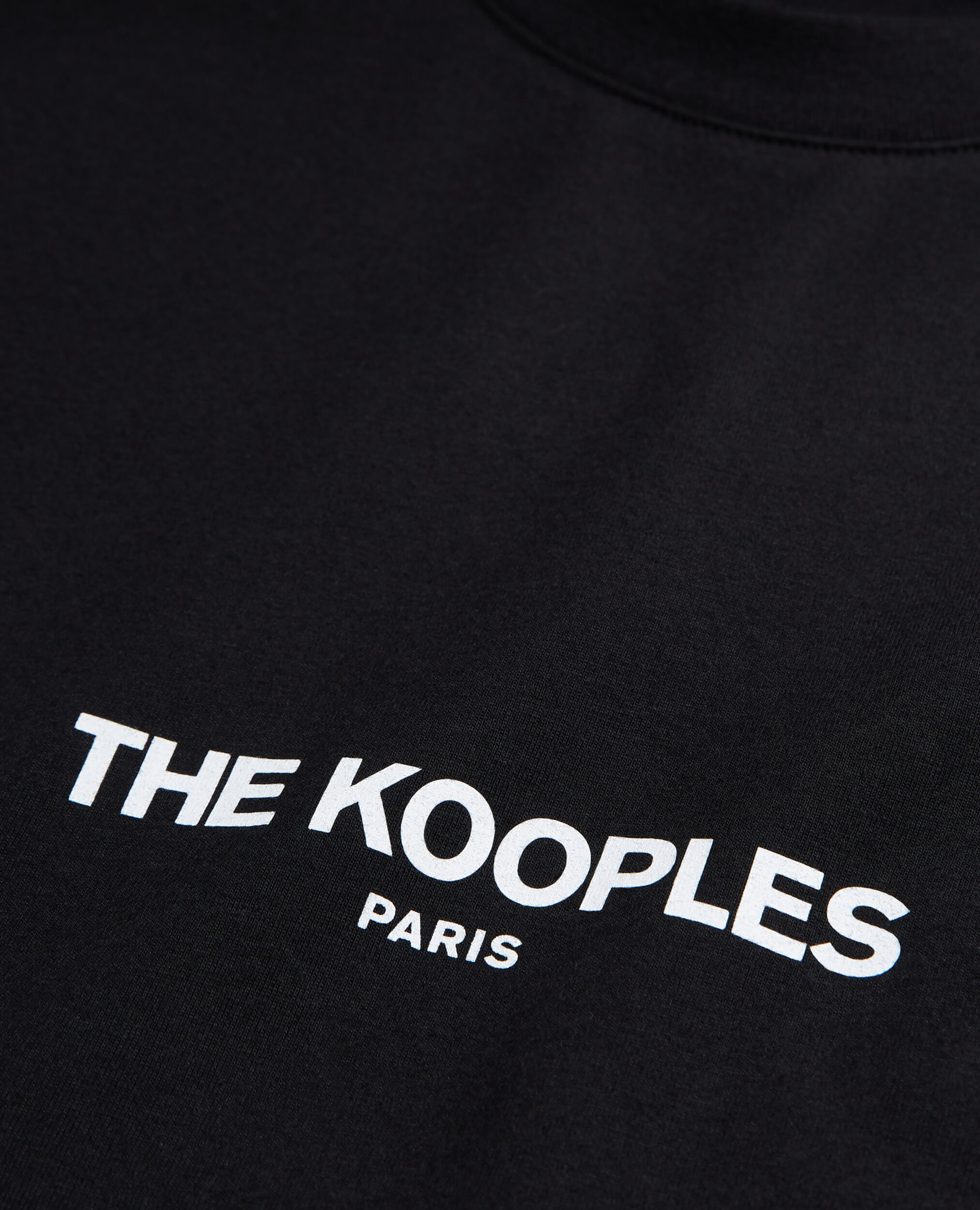 T-shirt noir coton imprimé