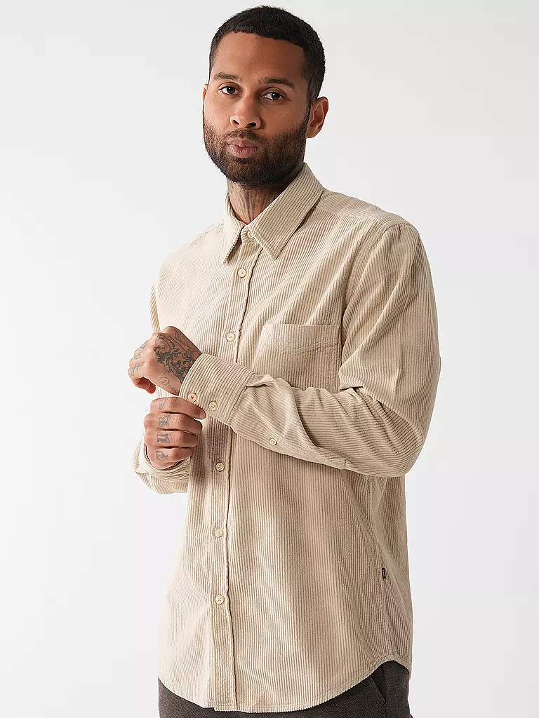 BOSS Hemd Regular Fit RELEGANT beige