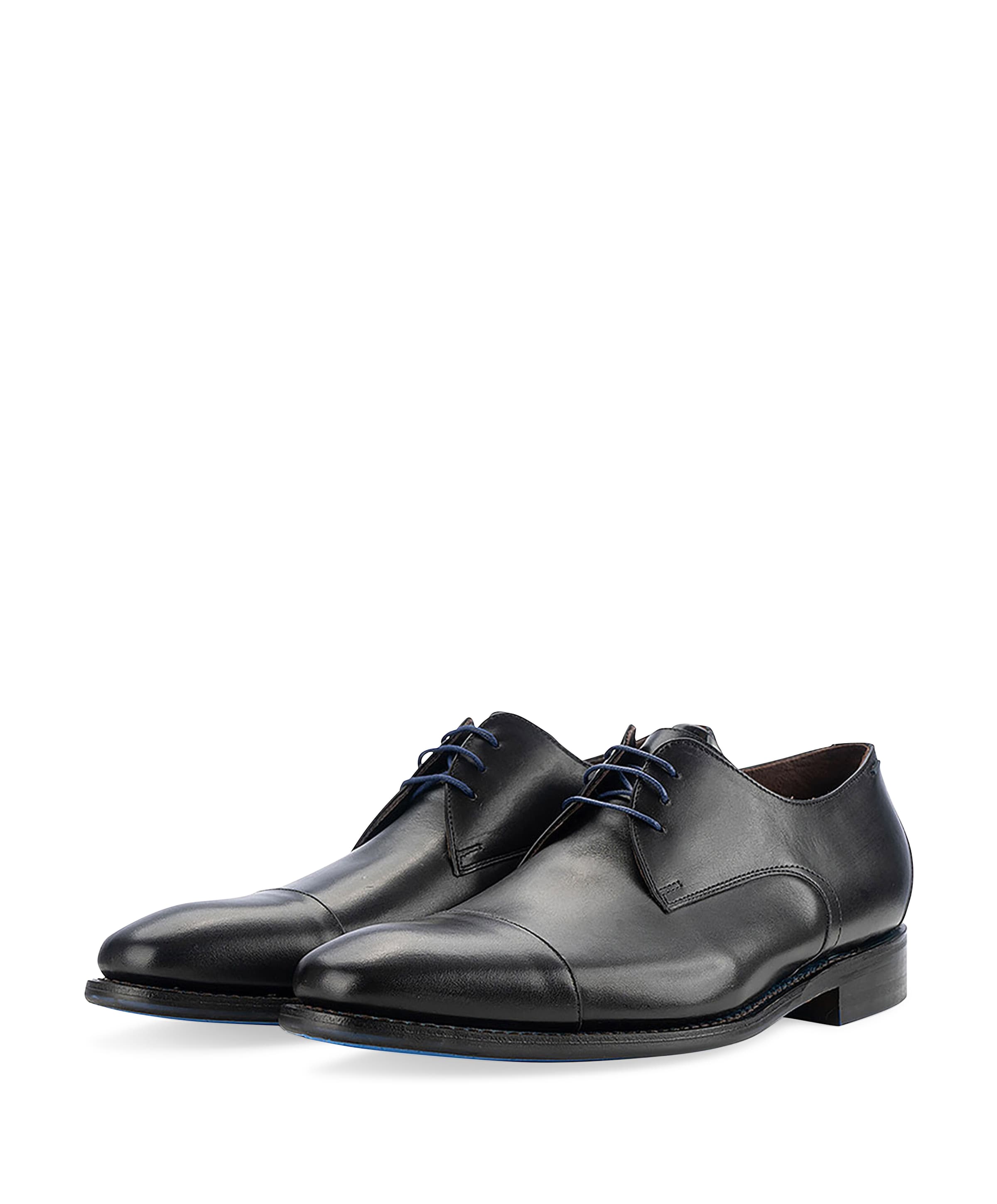 Floris van Bommel heren veterschoenen zwart