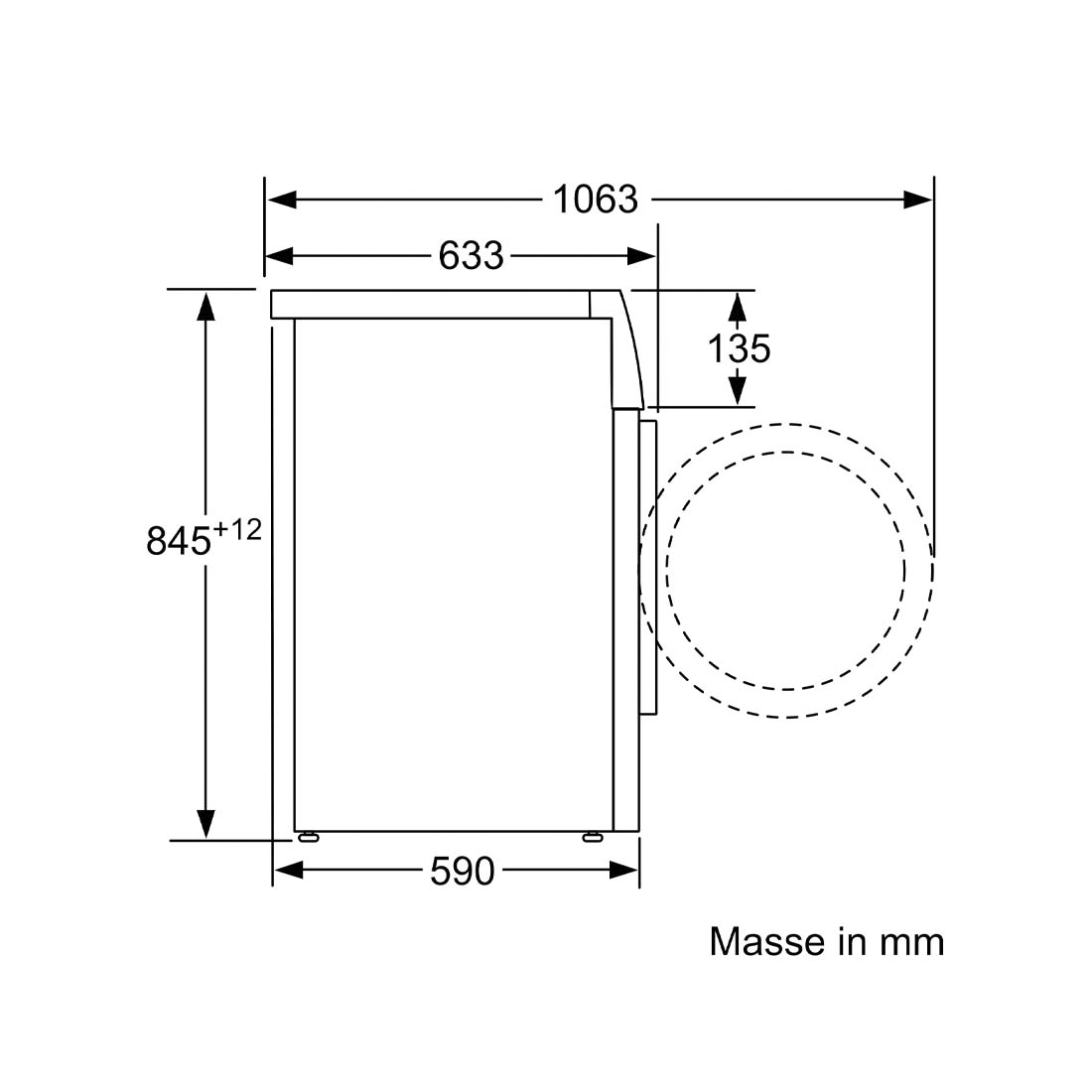 Bosch WQG233D2CH 8kg & WAN281A3CH 8kg Waschturm