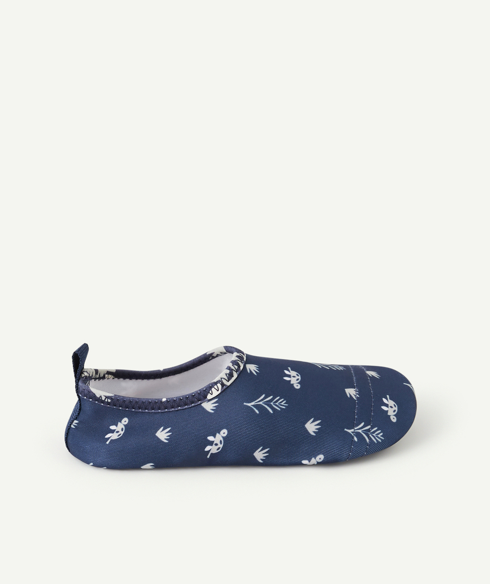 FRESKCHAUSSONS DE PLAGE ANTI-UV BÉBÉ GARÇON TORTUES BLEU INDIGO