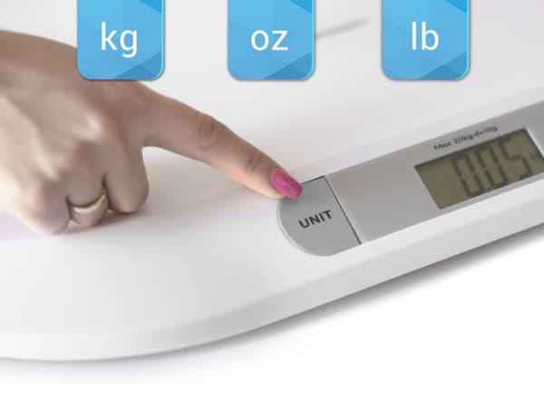 Elektronisk babyvekt BW-141 Hvit