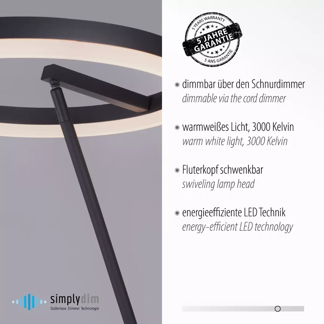 LED-Stehlampe Titus