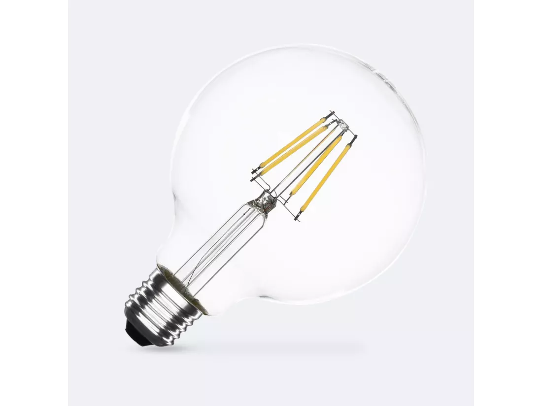 Ampoule LED Filament E27 6W 720 lm Dimmable G95 No Flicker 2700K Blanc chaud