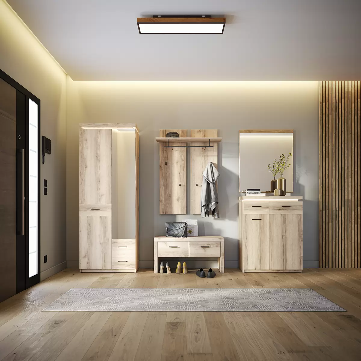 Garderobenschrank Vancouver Eiche