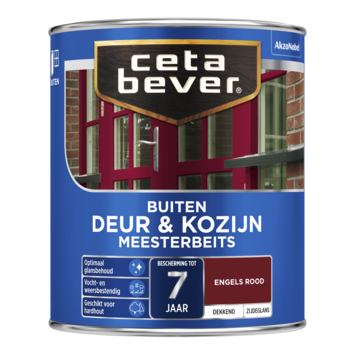CetaBever Meesterbeits Deur & Kozijn zijdeglans dekkend Engels rood 750 ml