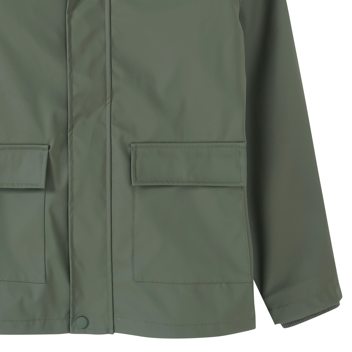 Famy Kinder Regenjacke mit Beschichtung dunkelgrün