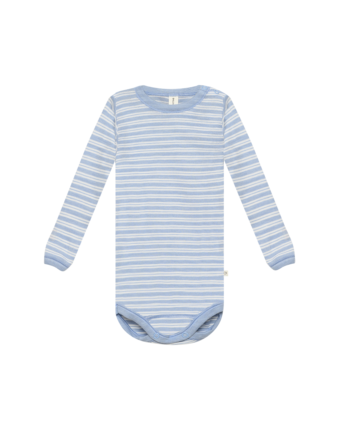 Romper met lange mouw van merinowol/zijde voor baby's -