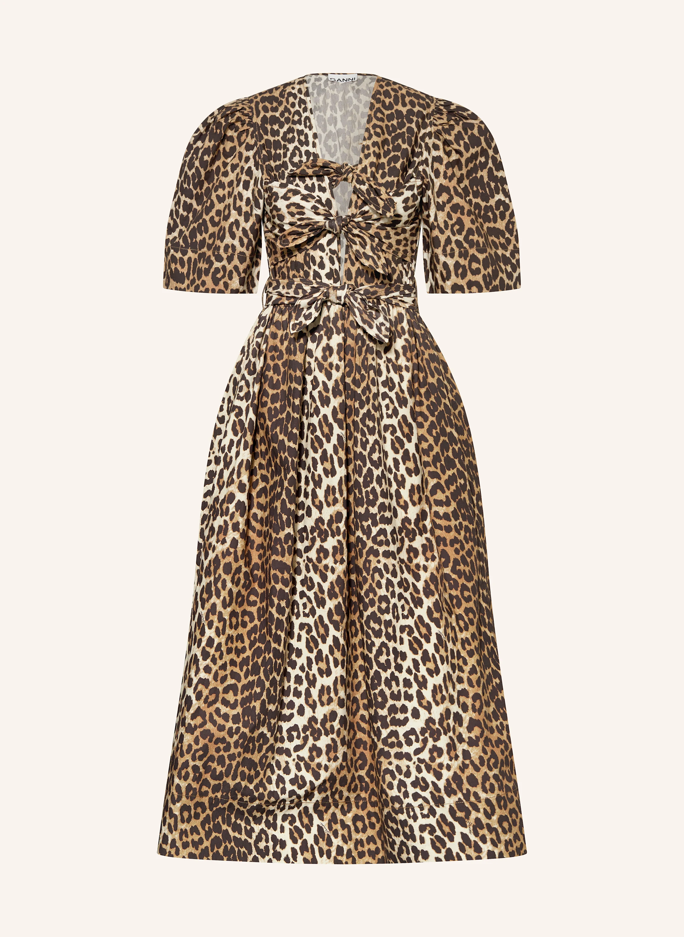 GANNI Kleid mit Cut-outs