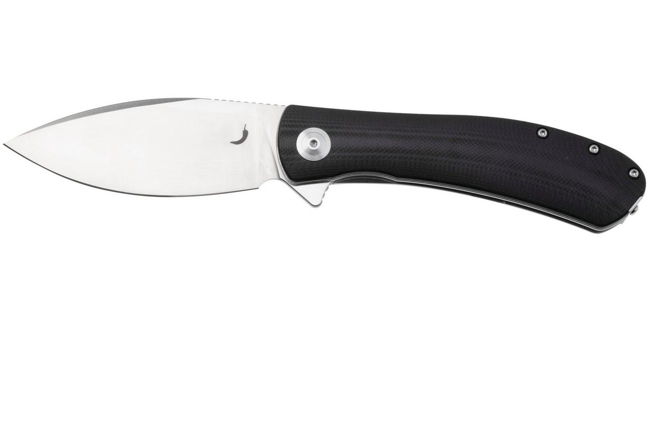 Trollsky Knives Mandu XL MT014-XL Satin D2, Black G10 zakmes