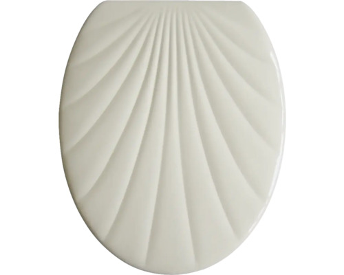 ADOB Mare beige schelpvormige toiletzitting
