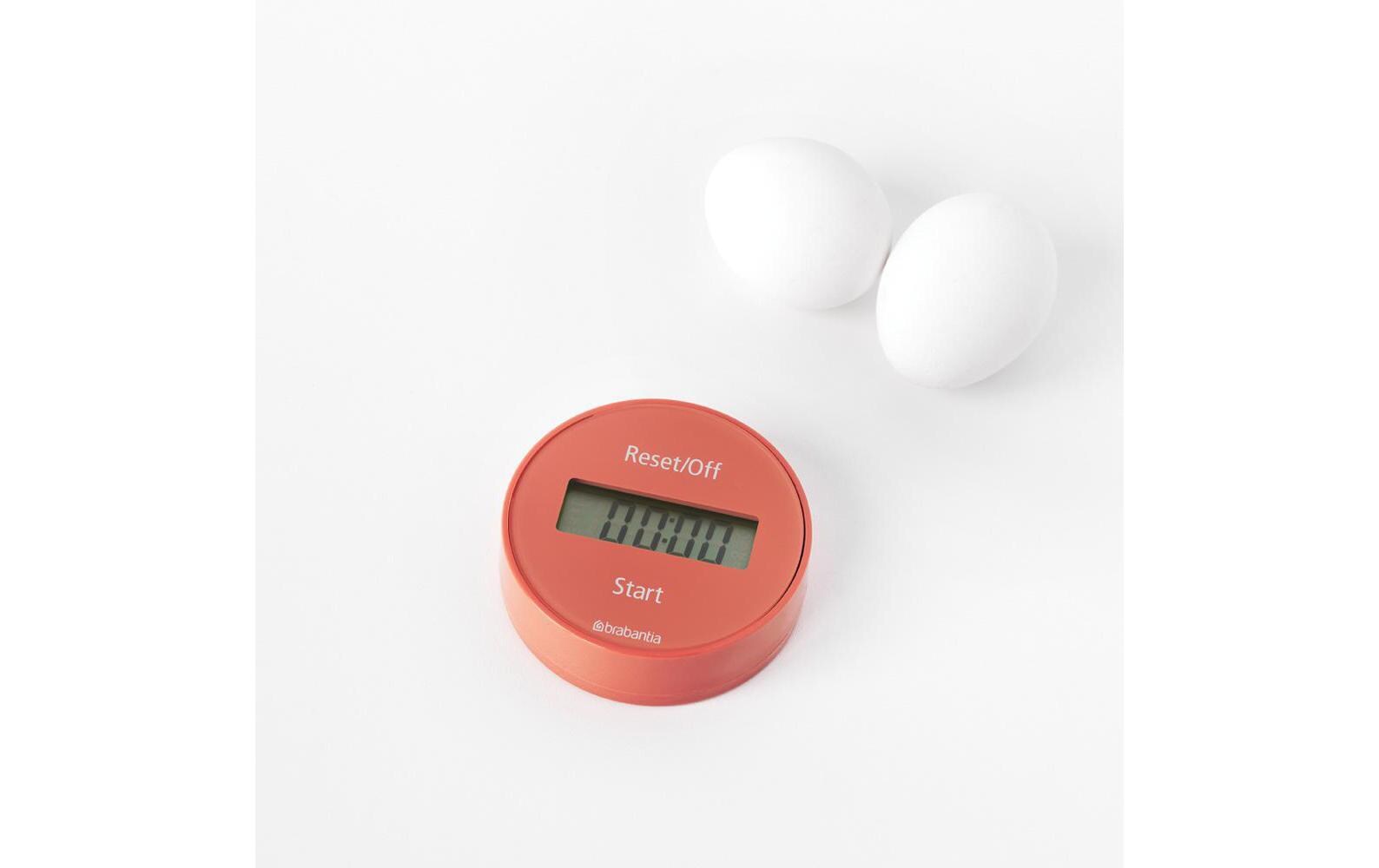 Küchentimer Tasty+ RotKüchentimer, Digital in der Farbe Coral