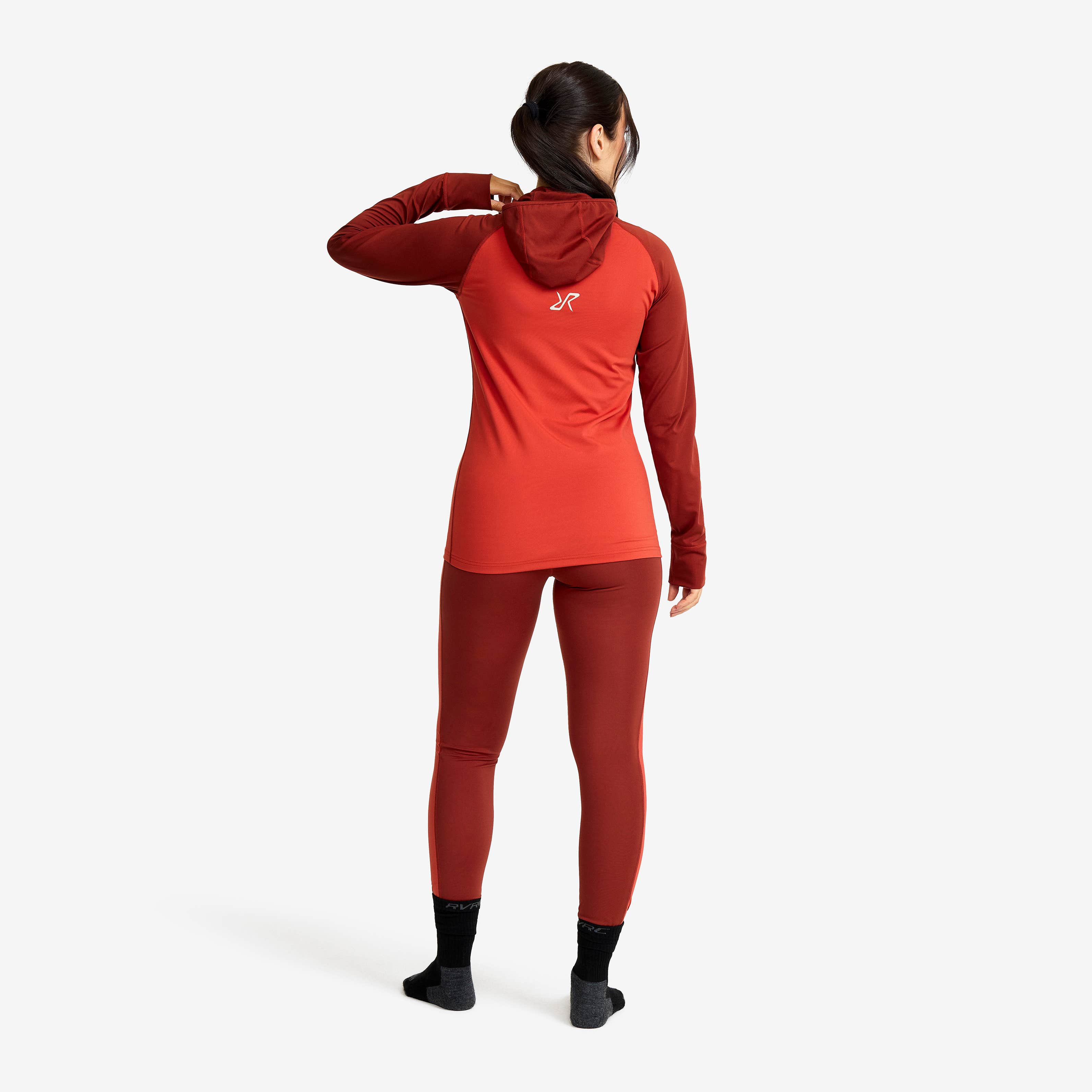 Uphill Balaclava Top Dame Bossa Nova/Fired Brick