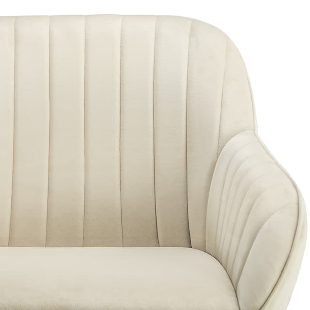 Drejelig velour stol Snug, polstret