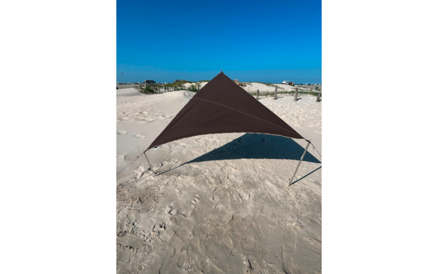 Bent TC-Zip-Canvas Single Sonnensegel 2,5 Meter