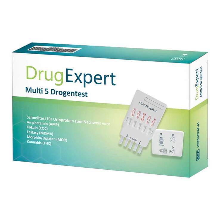 Drug Expert Multi 5 Amp Coc Mdma Mor Thc Teststreifen , 1 St