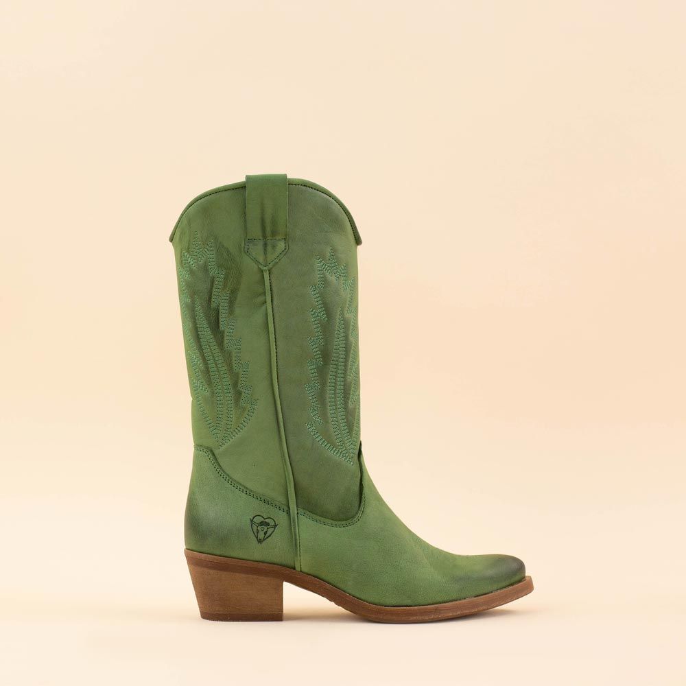 La Pintura cowboyboots Varsy groen