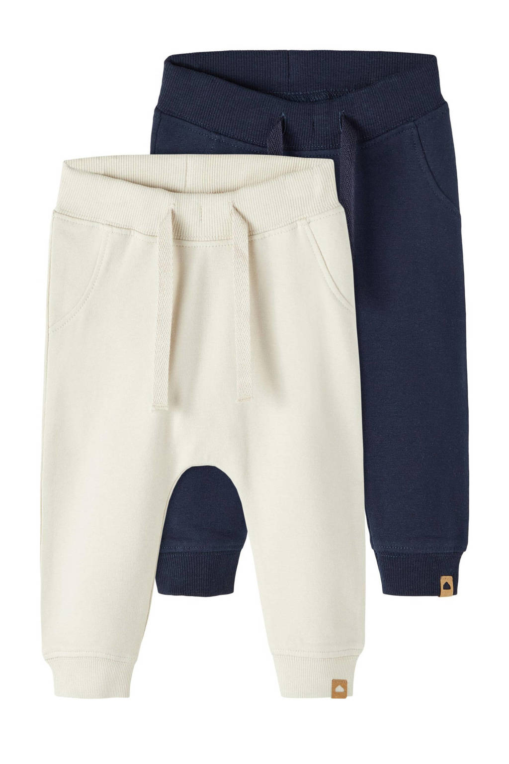 NAME IT babybroek NBNTAKKI - set van 2 donkerblauw/ecru