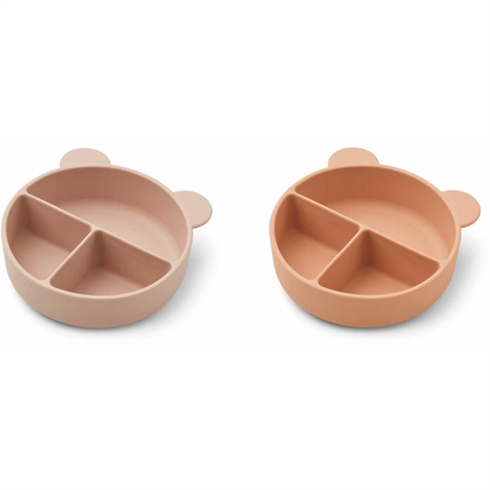 Conny Silicone Opdelte Skåle 2-pak Rose Mix - LieWood