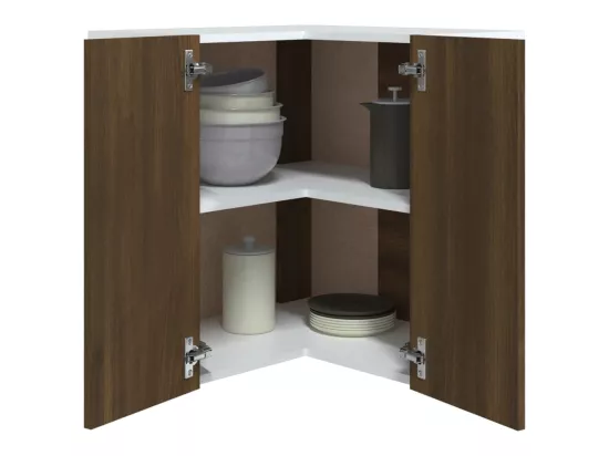 Armoire d'angle suspendue 