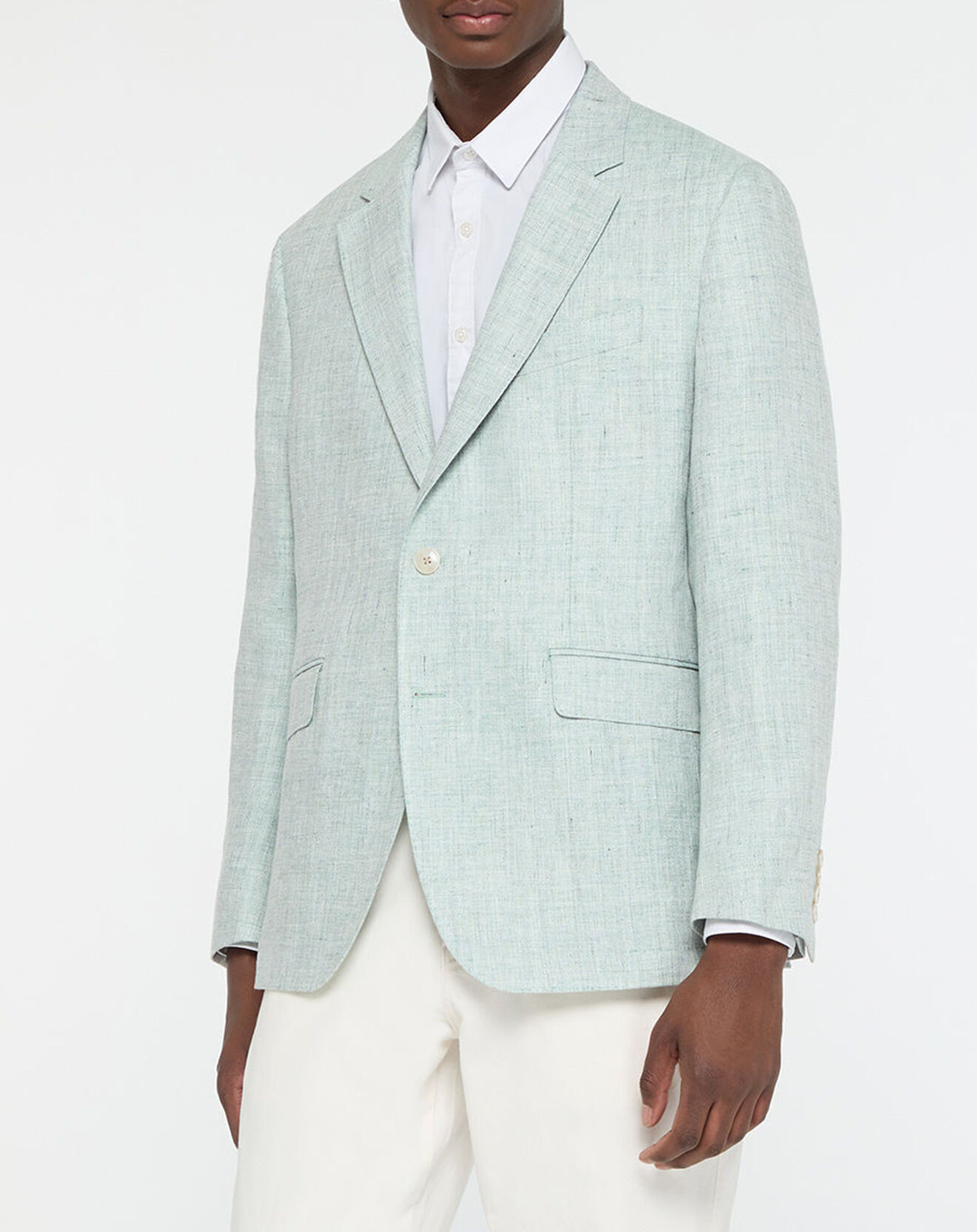 Hackett London Blazer 100% Lin vert clair