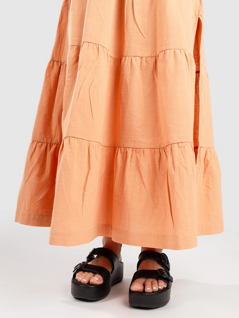 Rhythm Villa Tiered Skirt peach
