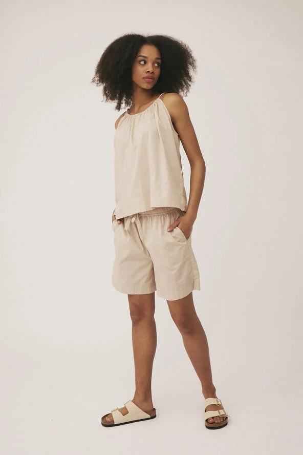 Magasin du Nord Collection ELIZE 3G PY SHORTS – 100% ØKOLOGISK BOMULD Cement