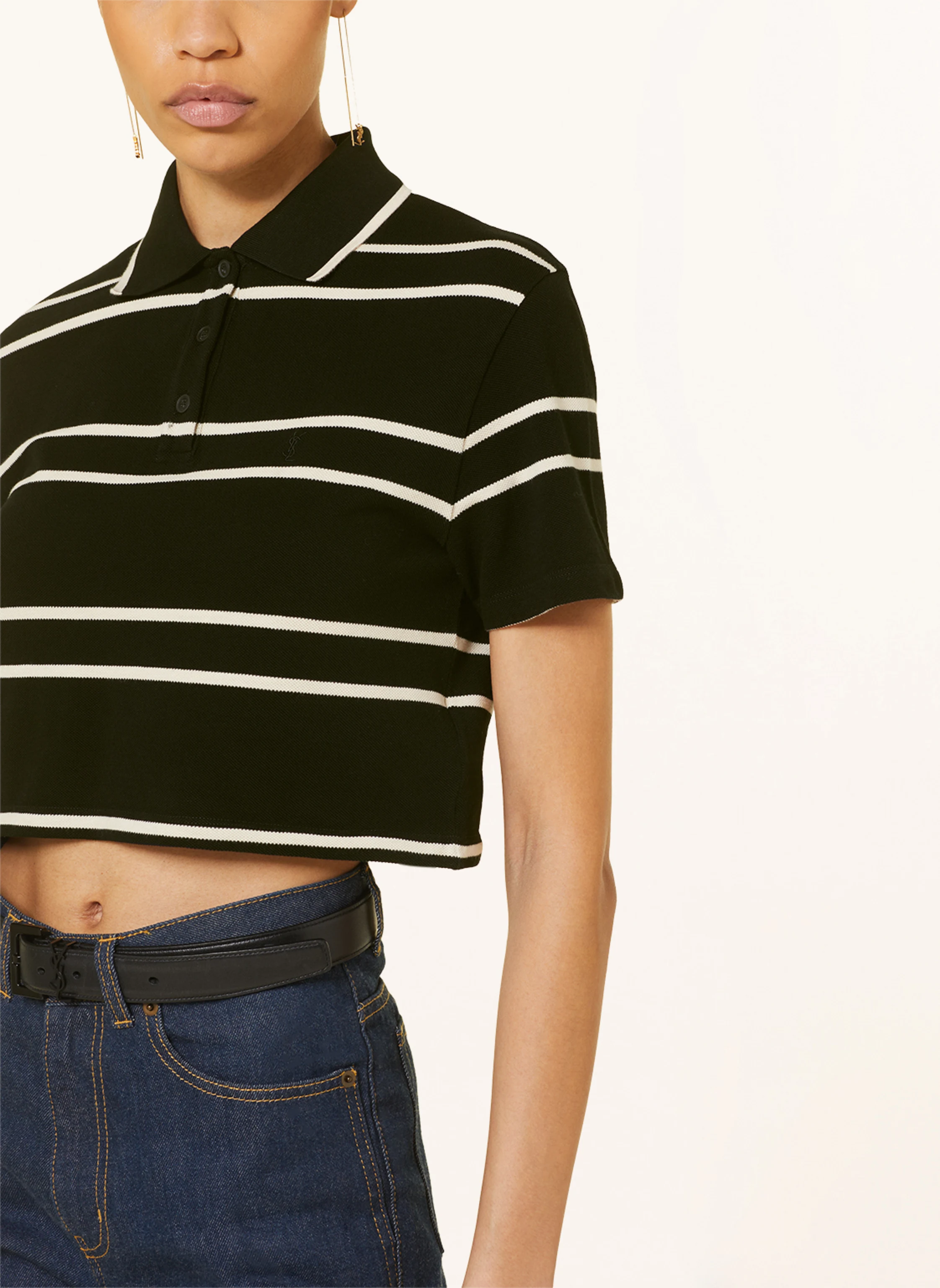 SAINT LAURENT Piqué-Poloshirt