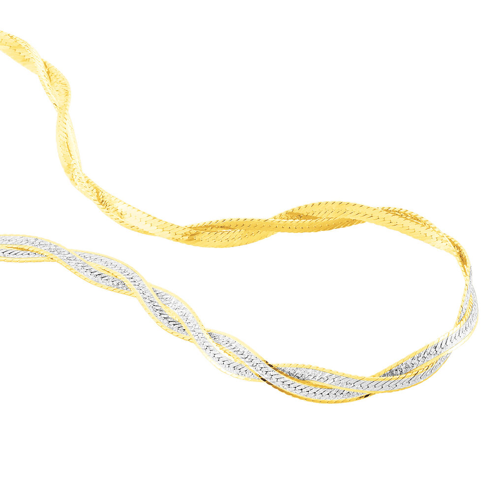 Collier Anaiz Argent Bicolore